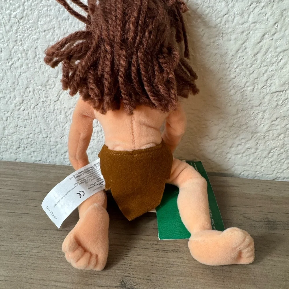 Vintage Disney Store Young Tarzan Mini Bean Bag 9" Plush Stuffed Toy w Tags 1999 - Picture 4 of 4
